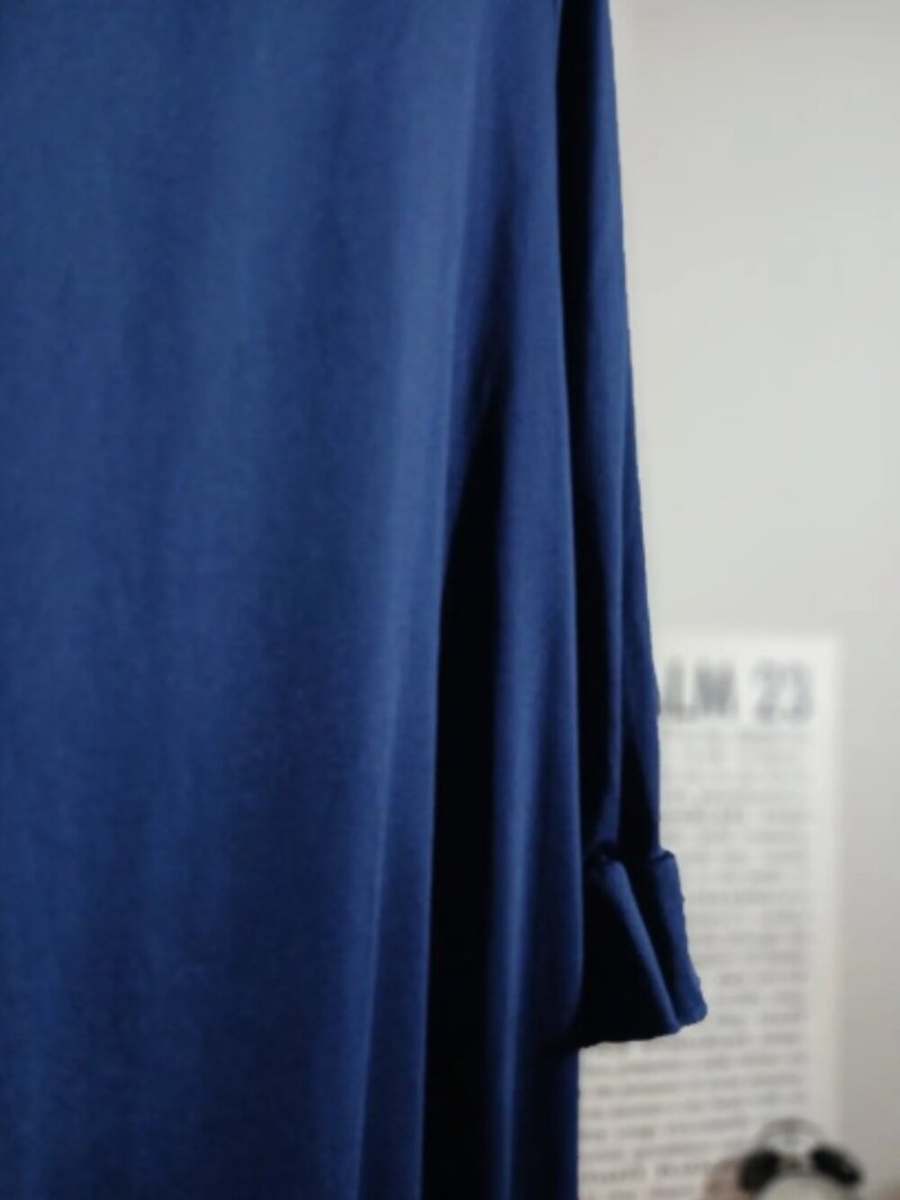 Navy Ruffle Blouse - Picture 5 of 5